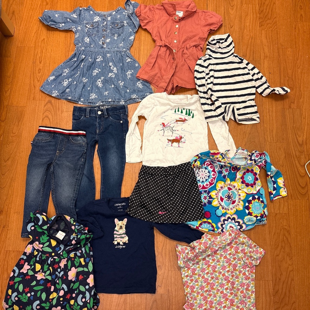 Large toddler girl clothing bundle